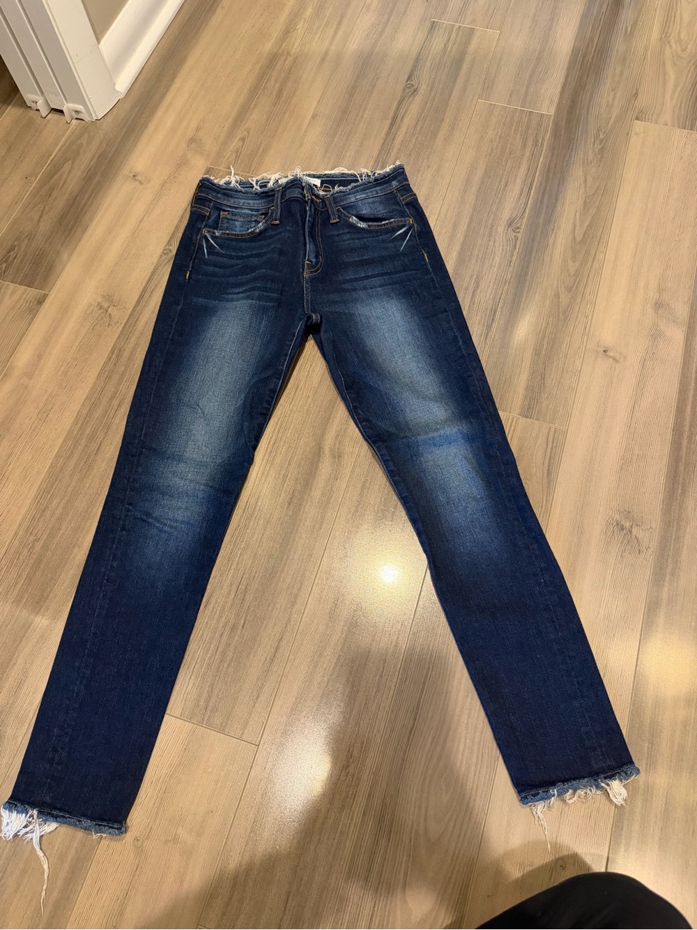 Flying Monkey Women’s Dark Blue Slim Fit Jeans